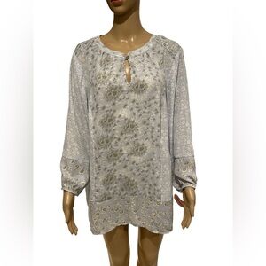 Cynthia Rowley Elegant Floral Women's Top size 2X